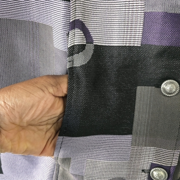 Tudor Court Art To Wear Jacket Women PM 5Button Tapestry Mixed Print Boho - Picture 12 of 14